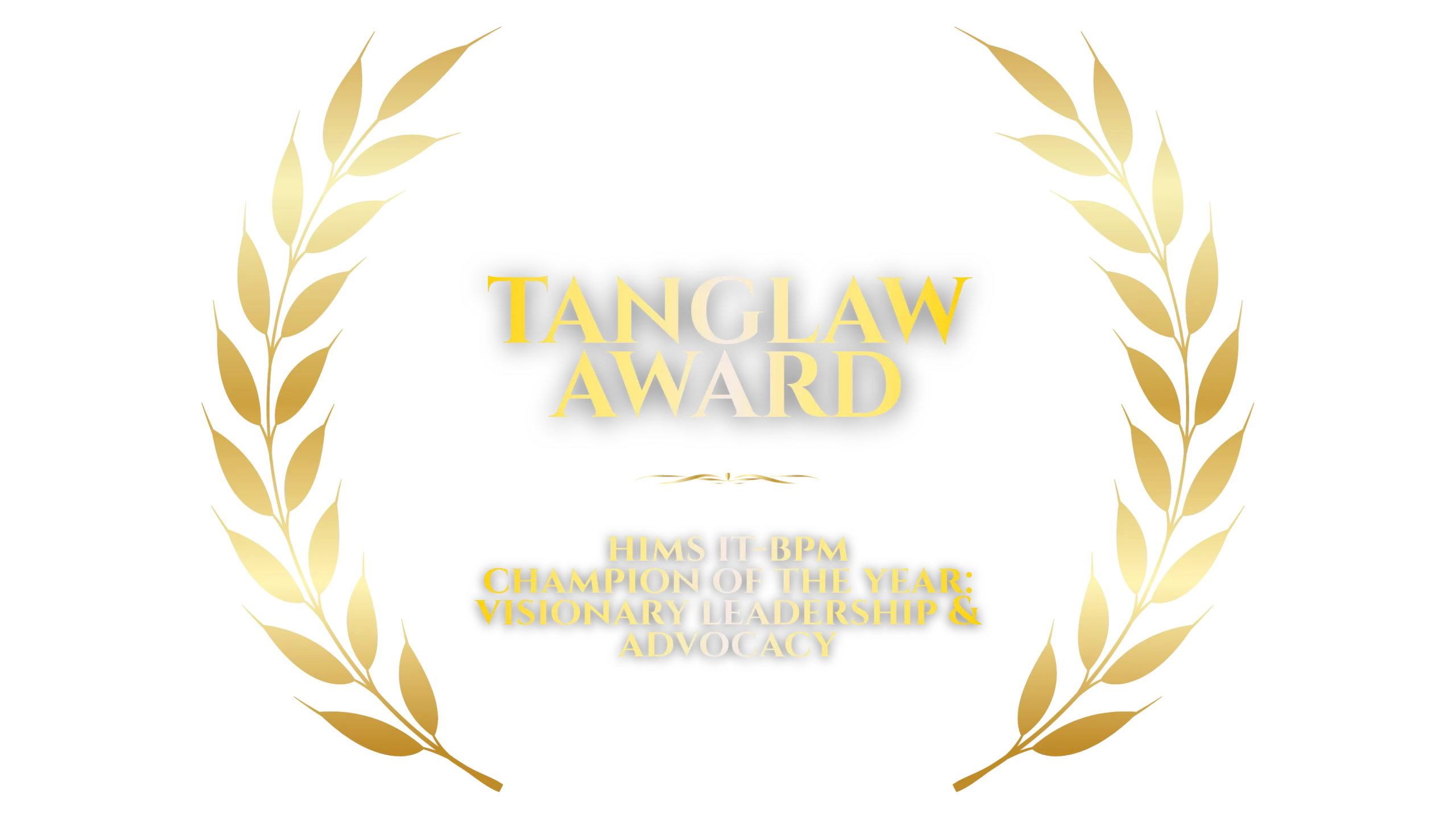 3 - HIMAP TANGLAW AWARD_ HIMS IT-BPM Champion of the Year